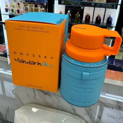 Armaf™ Odyssey Mandarin Sky Men’s EDT 3.4 Oz – Fresh Citrus & Floral Notes, Long-Lasting Scent for Dates & Parties