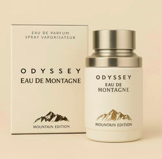 Armaf Odyssey Eau De Montagne EDP 100ml / 3.4 Oz – Creamy Woody Floral Fragrance for Men | Warm, Long-Lasting Scent for Evenings & Everyday Sophistication
